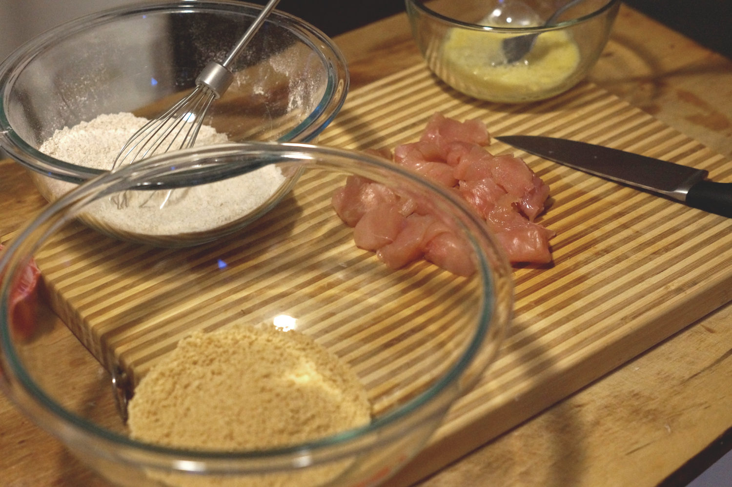 Oven Baked Chicken Nugget Preparation