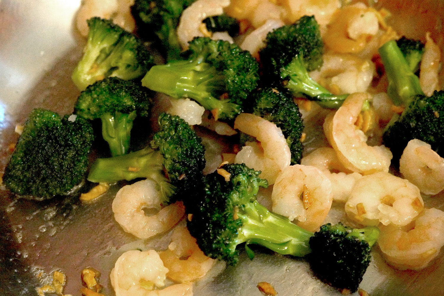 Broccoli Shrimp and Garlic Saute