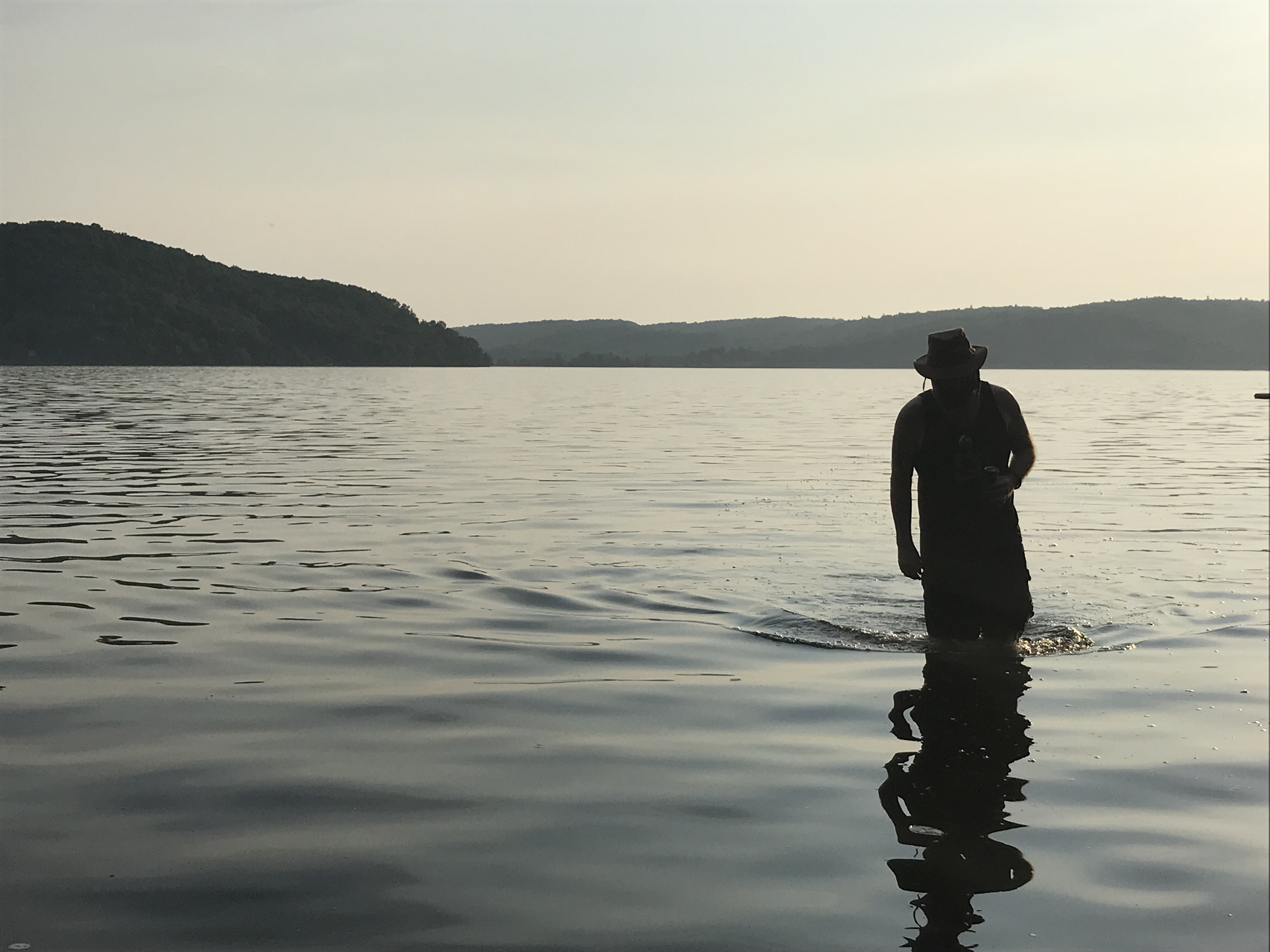 In the lake at Smiths cottage